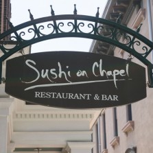 Enjoy upscale shopping venues, endless entertainment options, and the highest quality restaurants and bars. Pictured: Sushi on Chapel, New Haven, CT.